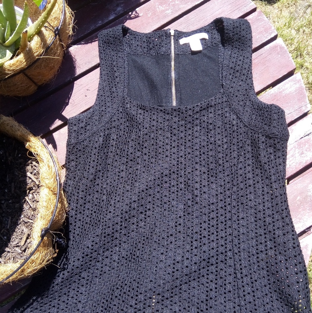 Banana Republic Mesh Sleeveless Zipper Tank Sz 0